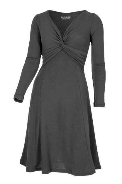 PreLoved Twist uldkjole - Koksgrå