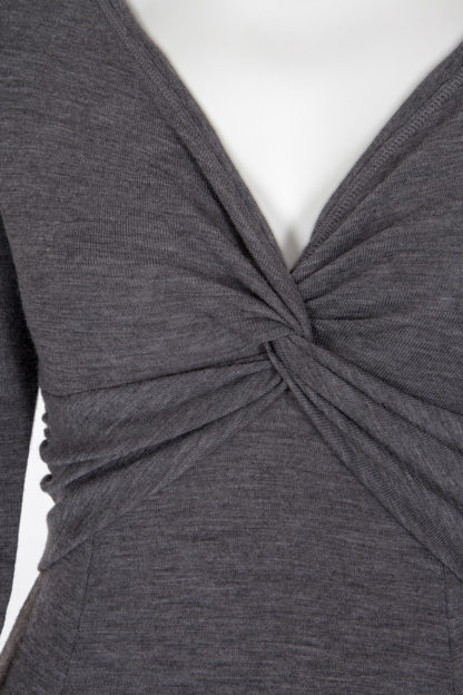 PreLoved Twist uldkjole - Koksgrå - Image 3