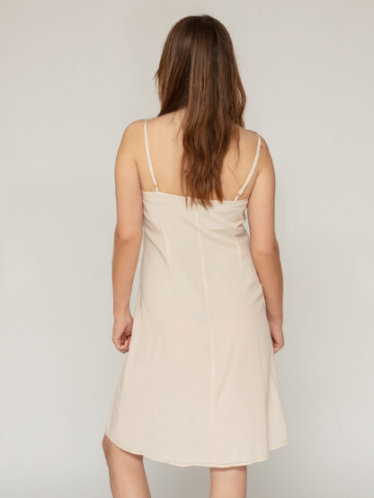 Silke - kjole med strech | Champagne - Image 4