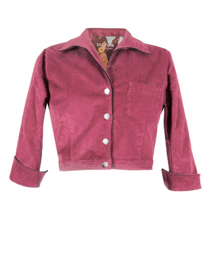PreLoved: Art - Bolerojakke i pink fløjl
