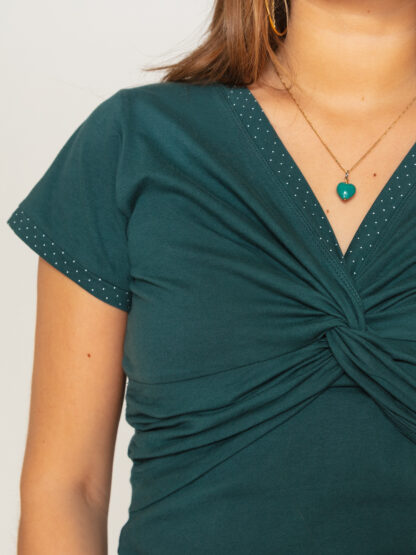 Twist T-shirt - Petrol | Prik - Image 5
