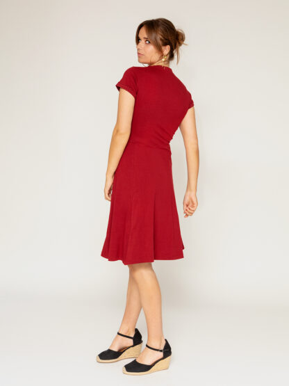 Twist - Mørkerød | Prikket kant - Image 7