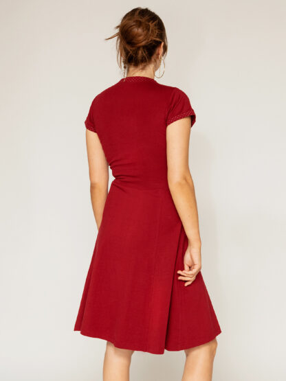 Twist - Mørkerød | Prikket kant - Image 6