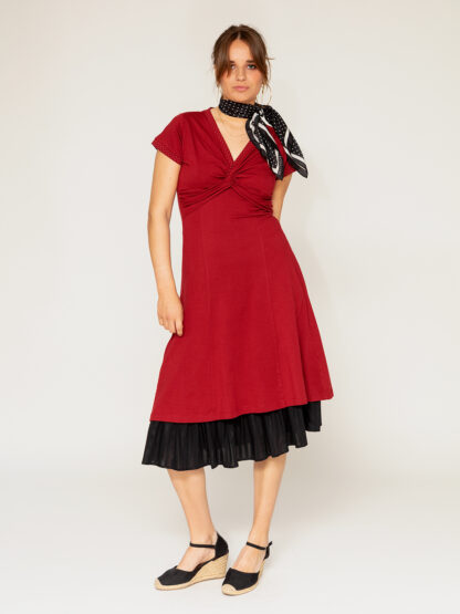Twist - Mørkerød | Prikket kant - Image 12