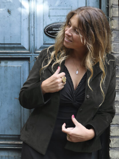 Fallulah | Sort fløjlsblazer - Image 2