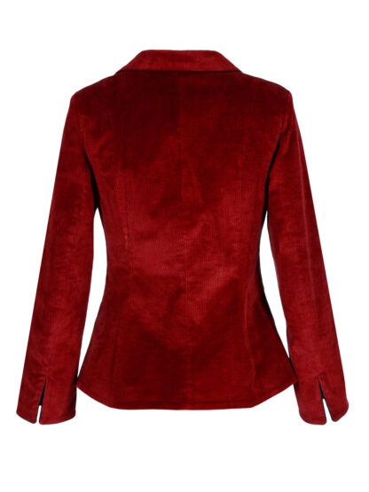 Fallulah | Rød fløjlsblazer - Image 4