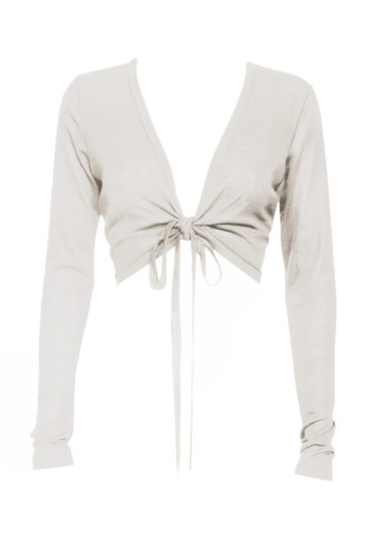 Wrap - Off-white bindebluse