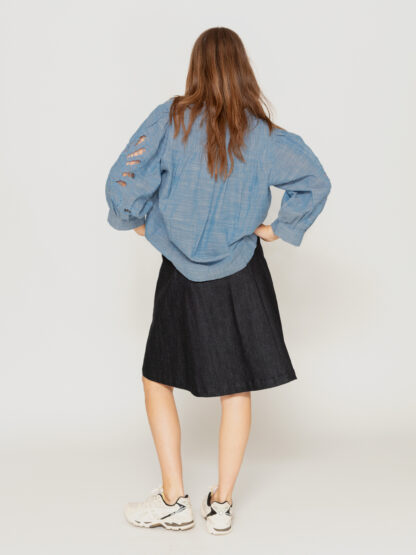 Nicole skjortebluse - Blå - Image 4