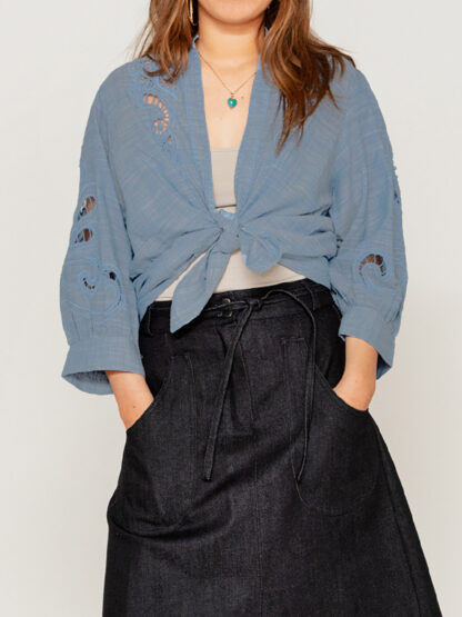 Nicole skjortebluse - Blå - Image 3