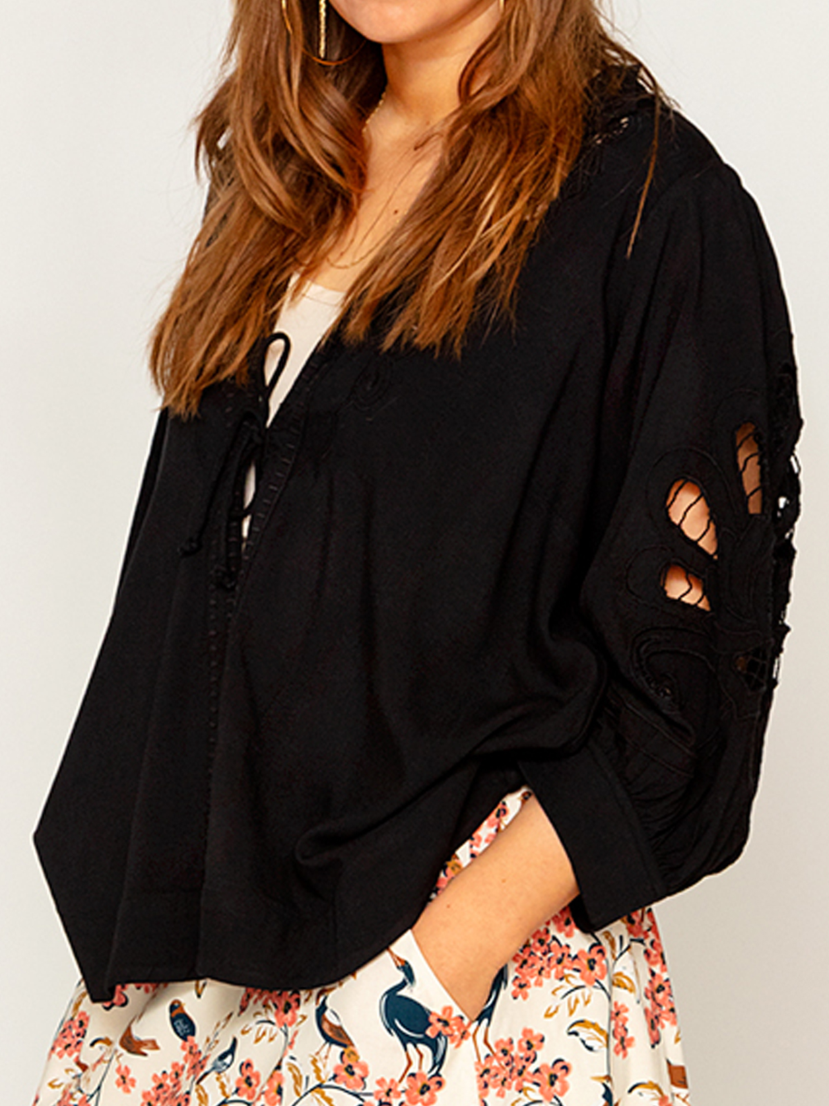 Nicole skjortebluse - Sort - Image 5