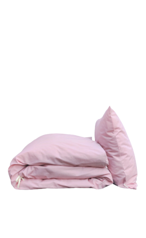 Rosa økologisk sengetøj